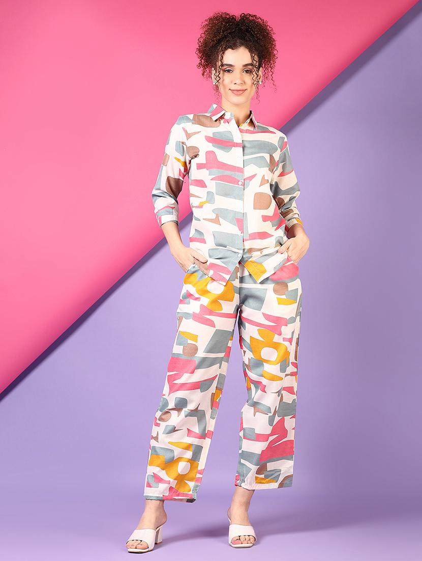 women printed co-ord set - 21731195 - Zoom Image - 0
