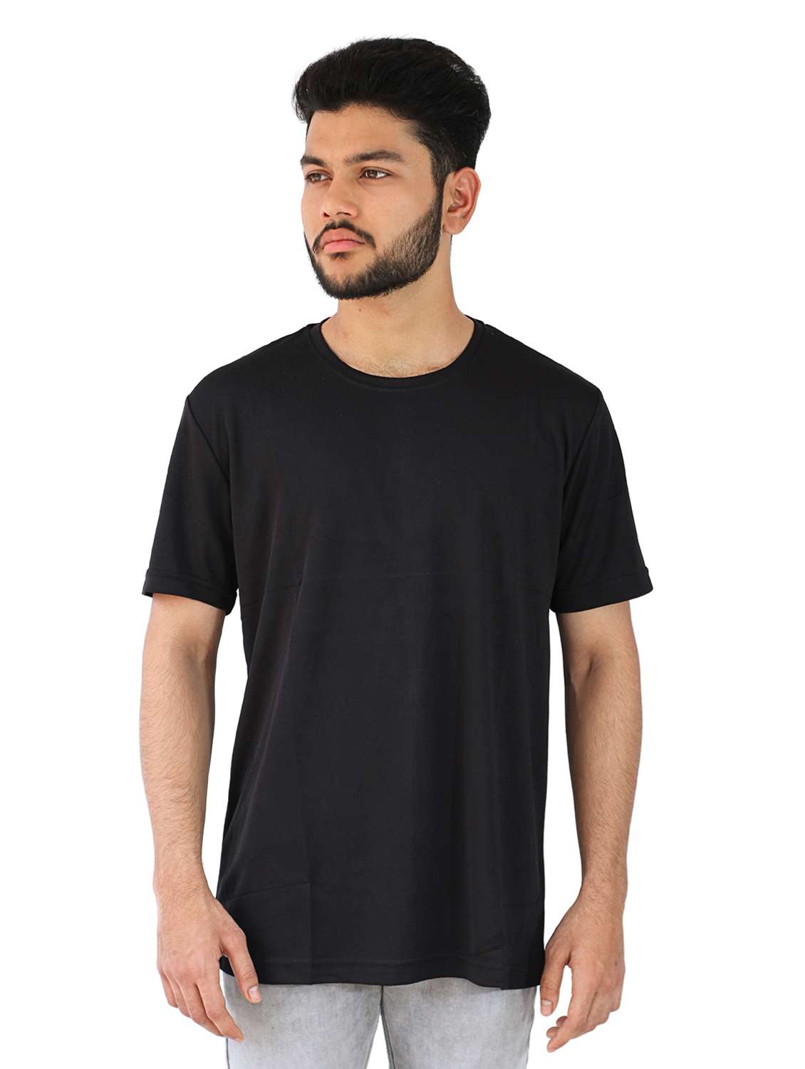 men round neck plain t-shirt