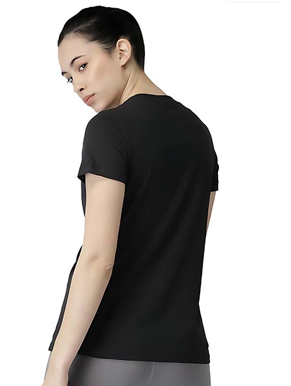 women front print short sleeve t-shirt - 21731236 - Standard Image - 1