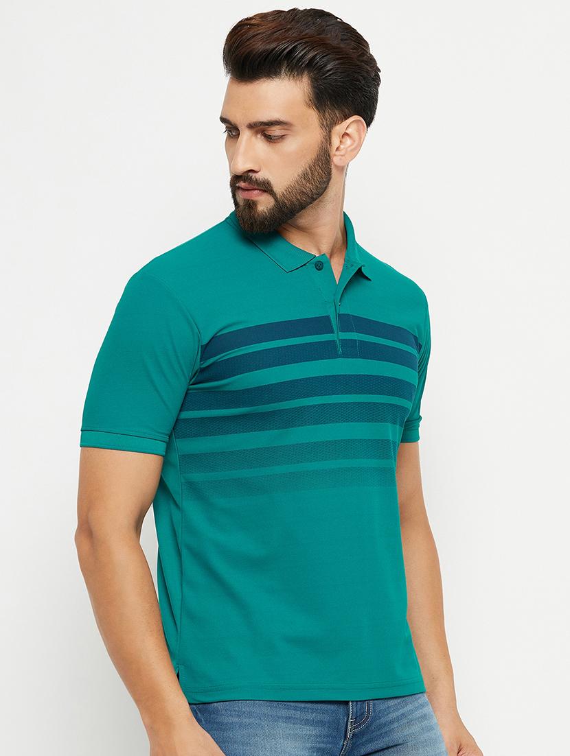 men short sleeves striped polo t-shirt - 21731246 - Standard Image - 1