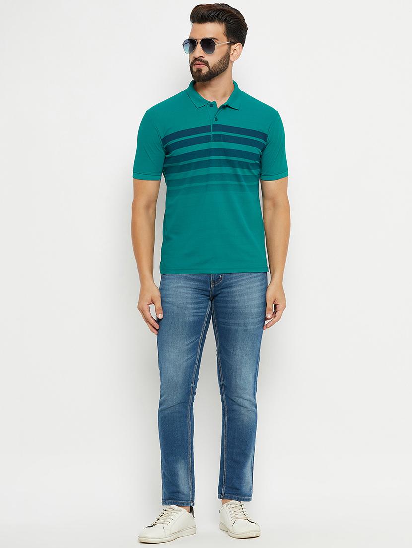 men short sleeves striped polo t-shirt - 21731246 - Standard Image - 4