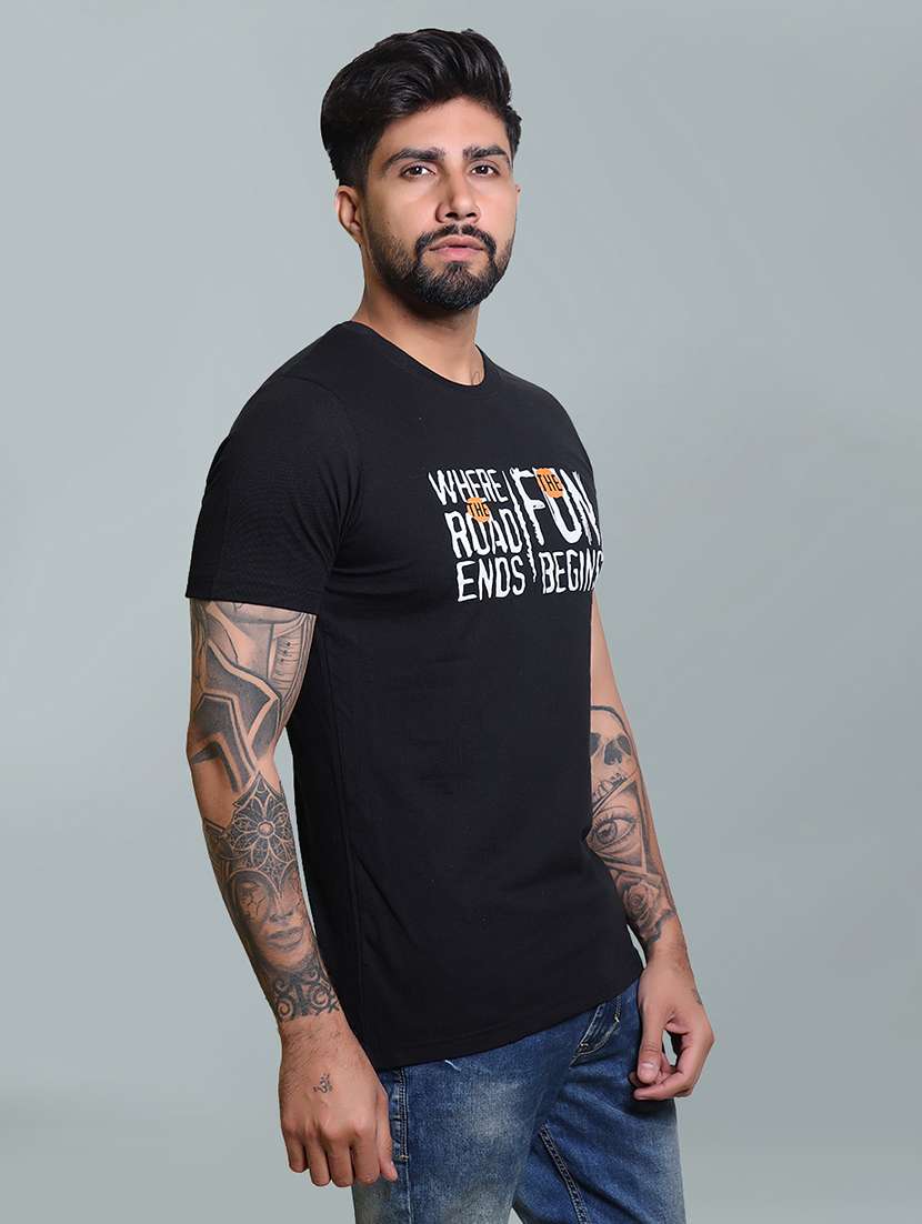 men chest print short sleeve t-shirt - 21731275 -  Standard Image - 1