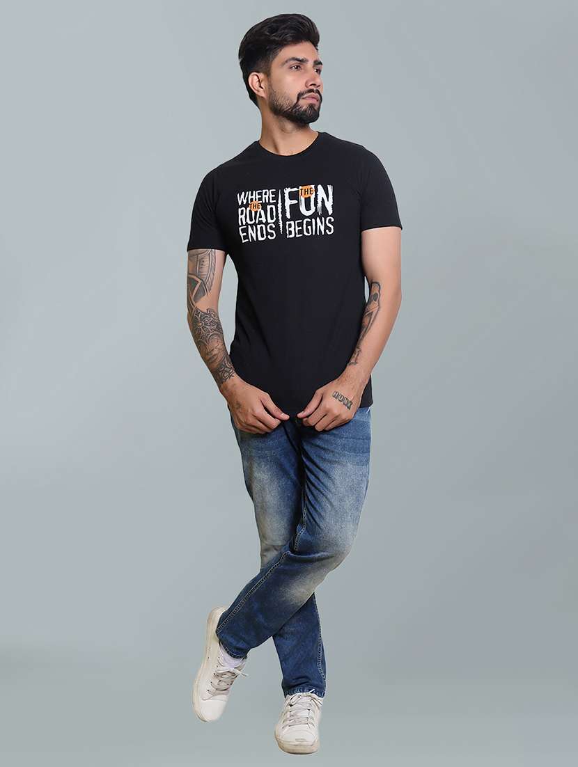 men chest print short sleeve t-shirt - 21731275 -  Standard Image - 4