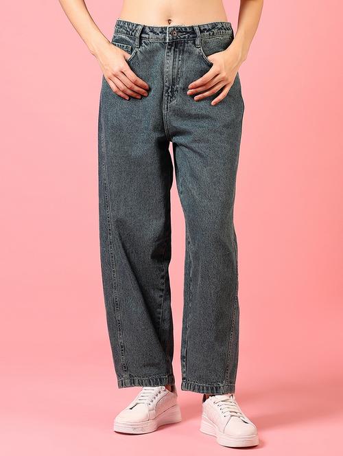 women mid rise washed jeans - 21731299 - Standard Image - 0