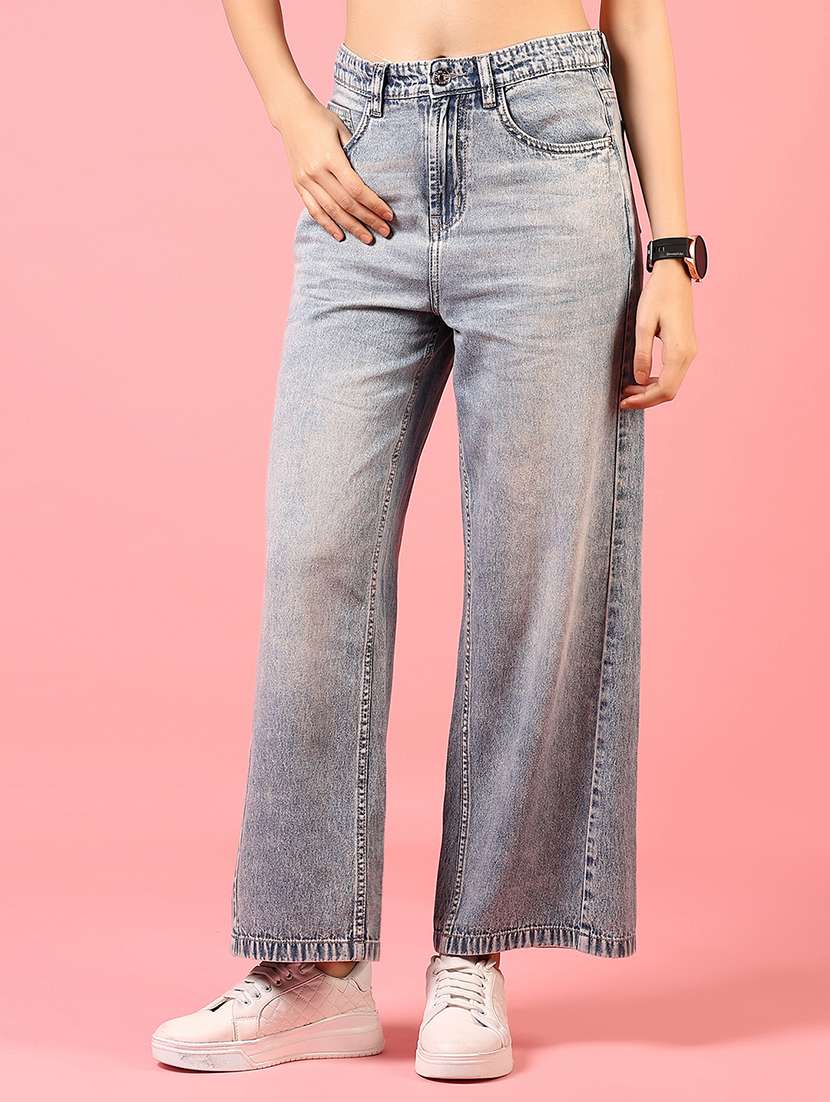 women high rise washed jeans - 21731300 -  Standard Image - 1