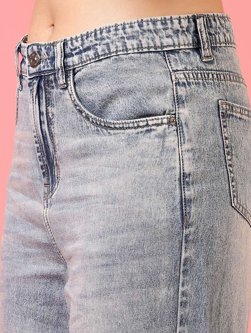 women high rise washed jeans - 21731300 -  Standard Image - 4