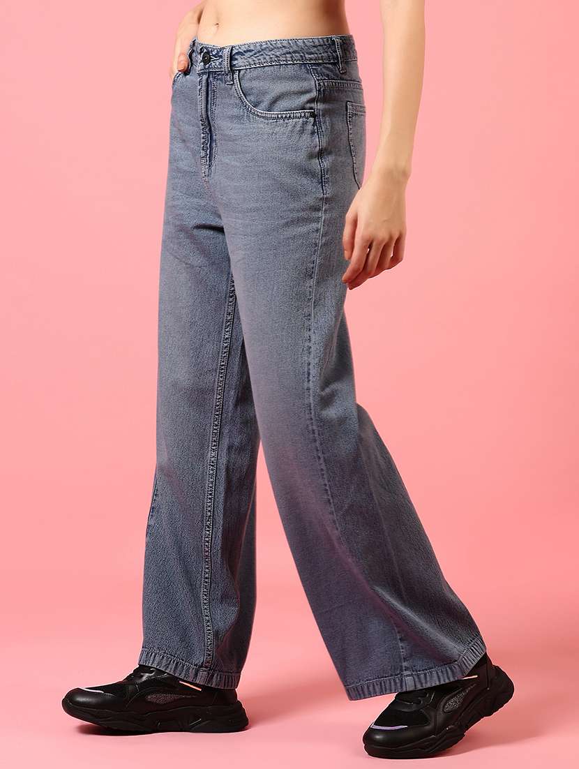 women mid rise washed jeans - 21731301 -  Standard Image - 1