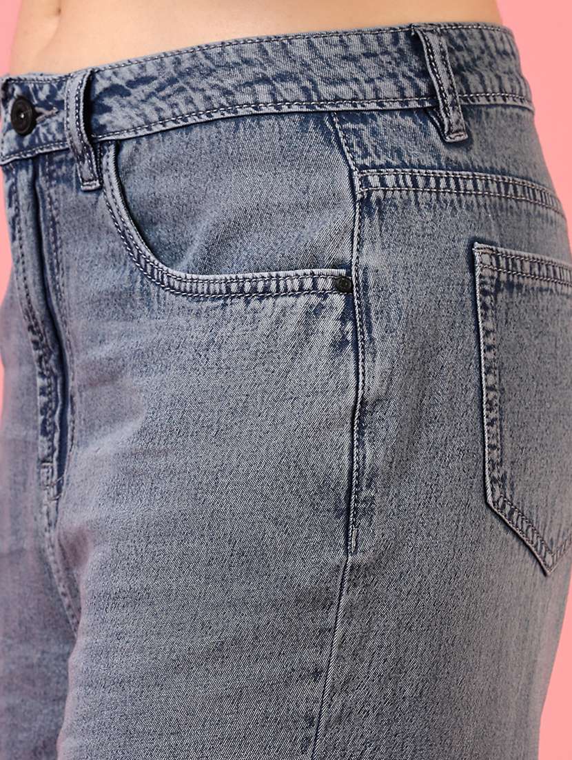 women mid rise washed jeans - 21731301 -  Standard Image - 4