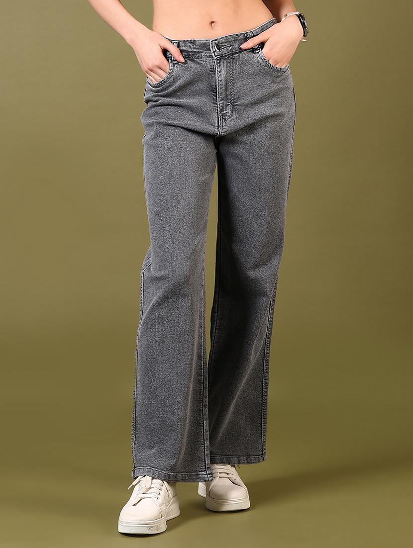 women mid rise plain jeans - 21731306 - Zoom Image - 0