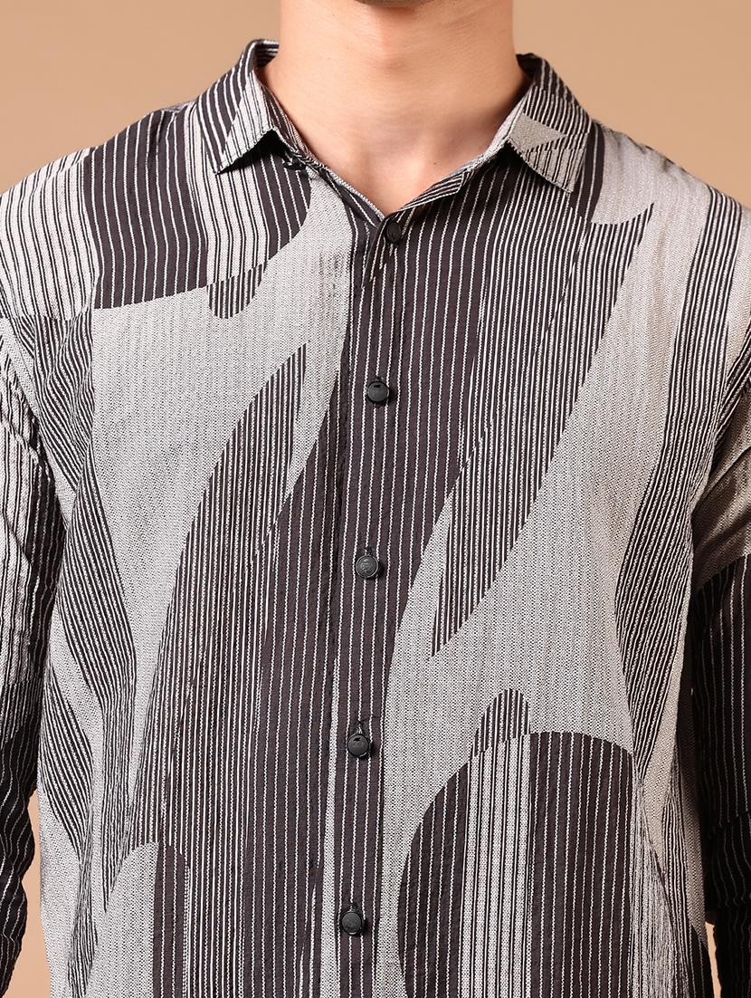 men long sleeves printed casual shirt - 21731353 - Standard Image - 4
