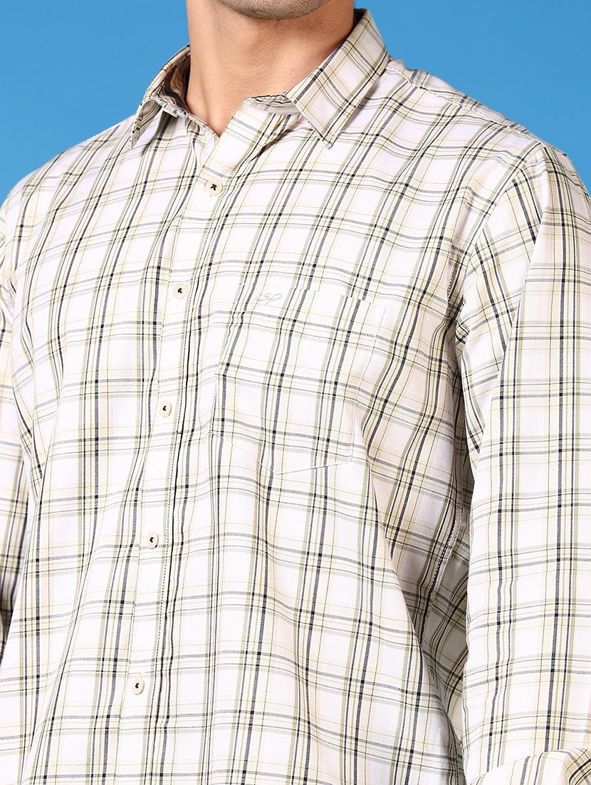 men long sleeves checkered casual shirt - 21731367 - Standard Image - 4