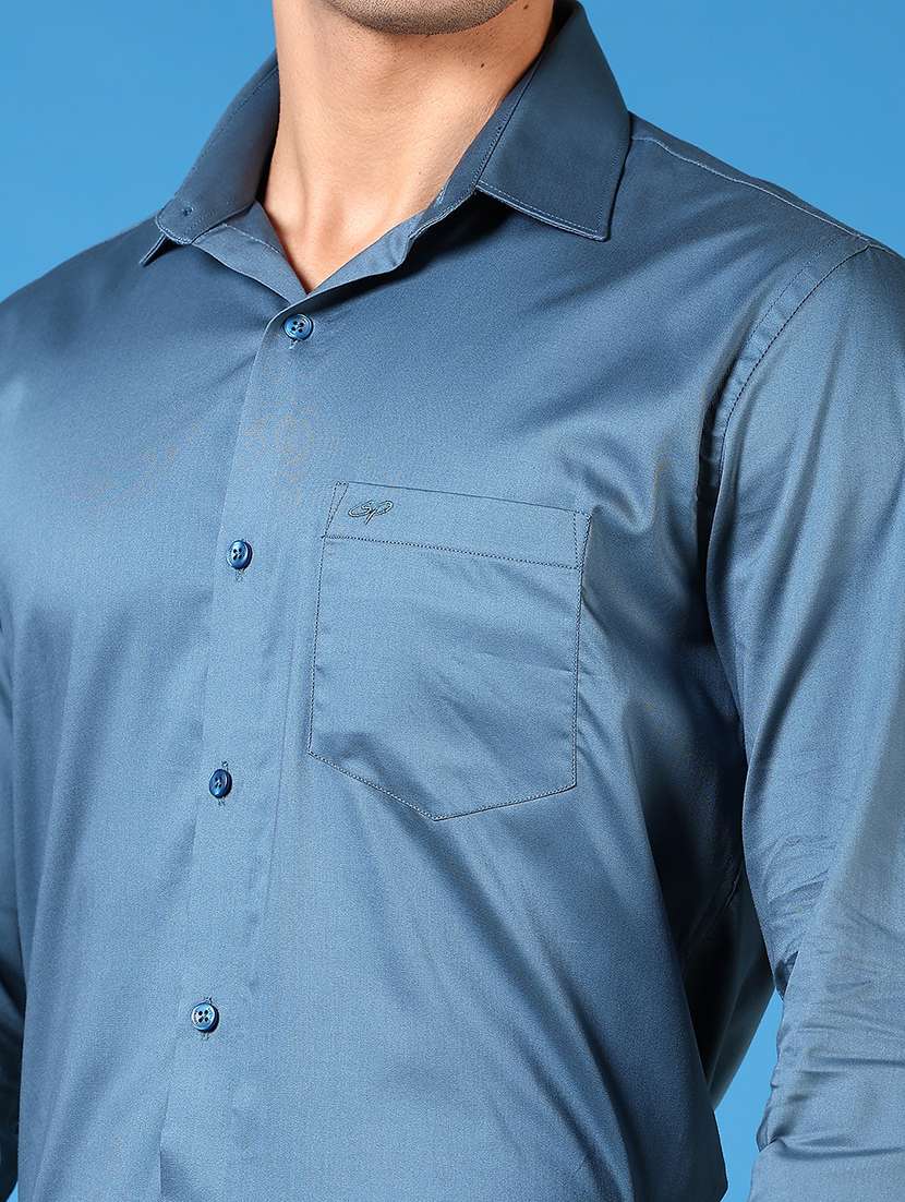 men long sleeves plain formal shirt - 21731385 -  Standard Image - 4