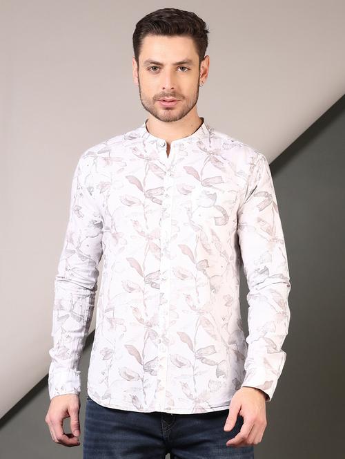 men long sleeves printed casual shirt - 21731450 -  Standard Image - 0