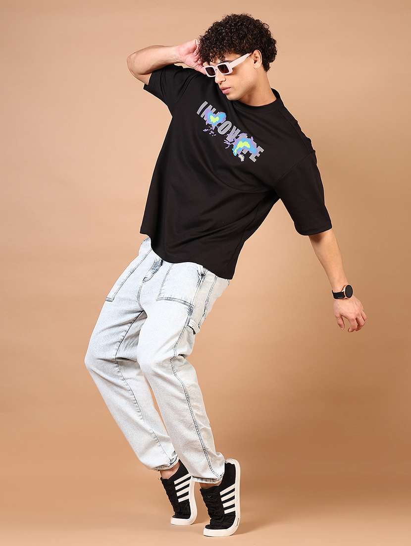 men solid mid rise relaxed fit denim jean - 21731475 -  Standard Image - 4