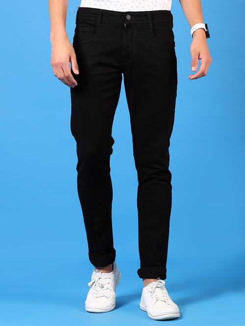 men solid mid rise slim fit jean - 21731477 - Standard Image - 0