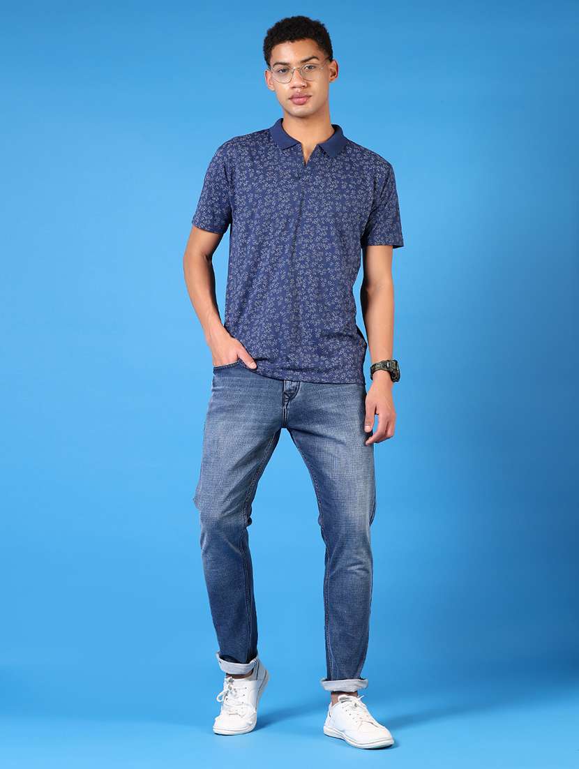 men solid mid rise slim fit jean - 21731478 -  Standard Image - 4