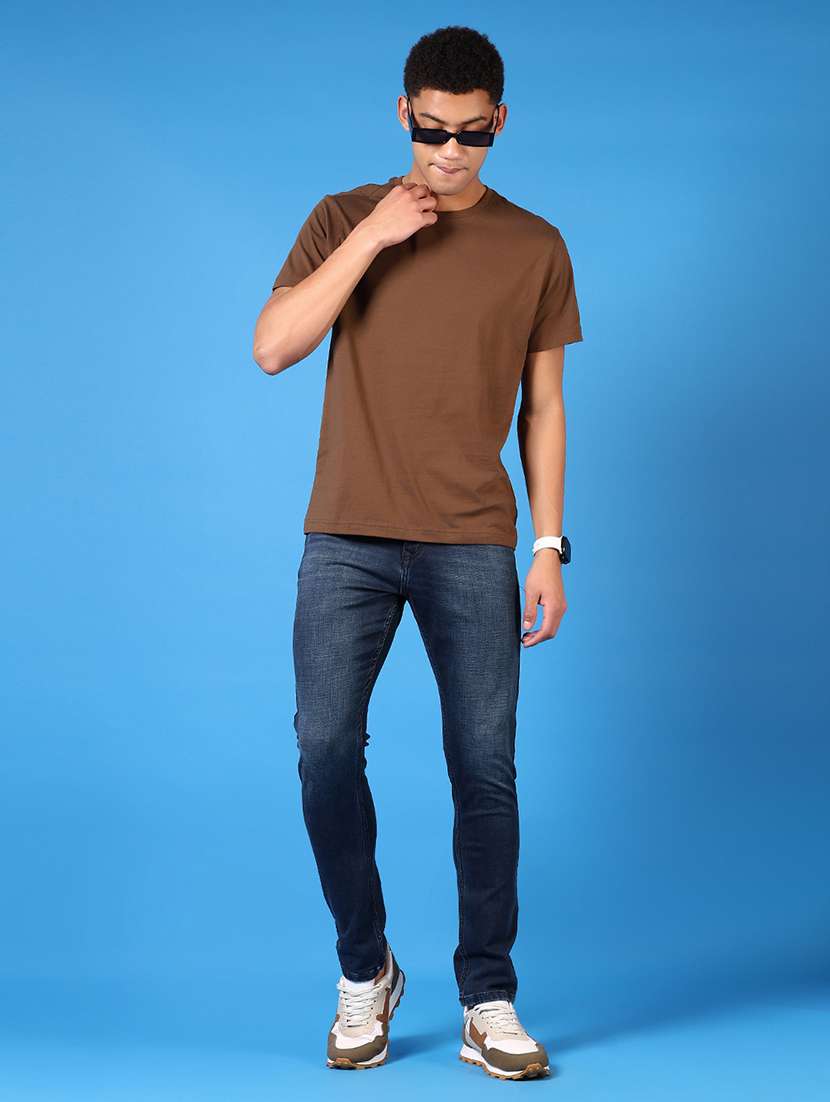 men solid mid rise slim fit jean - 21731479 -  Standard Image - 4