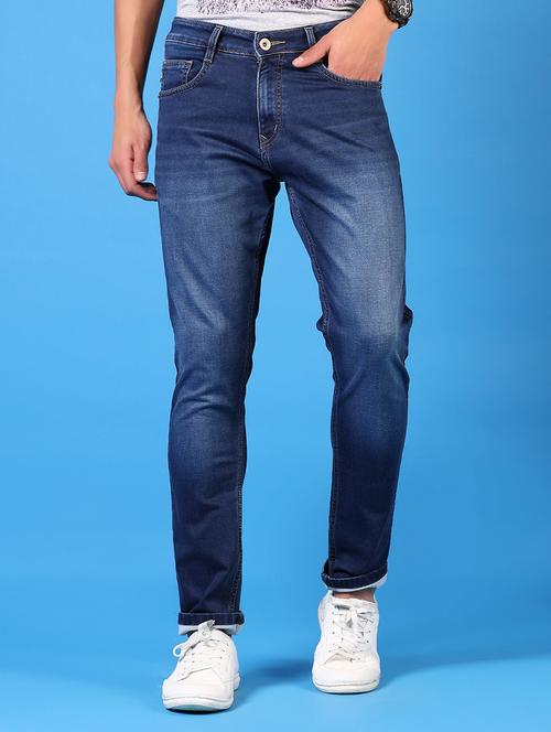 men solid mid rise slim fit jean - 21731480 -  Standard Image - 0
