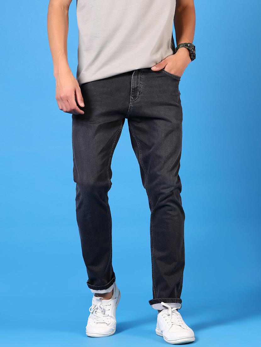 men plain mid rise jeans - 21731487 -  Standard Image - 1