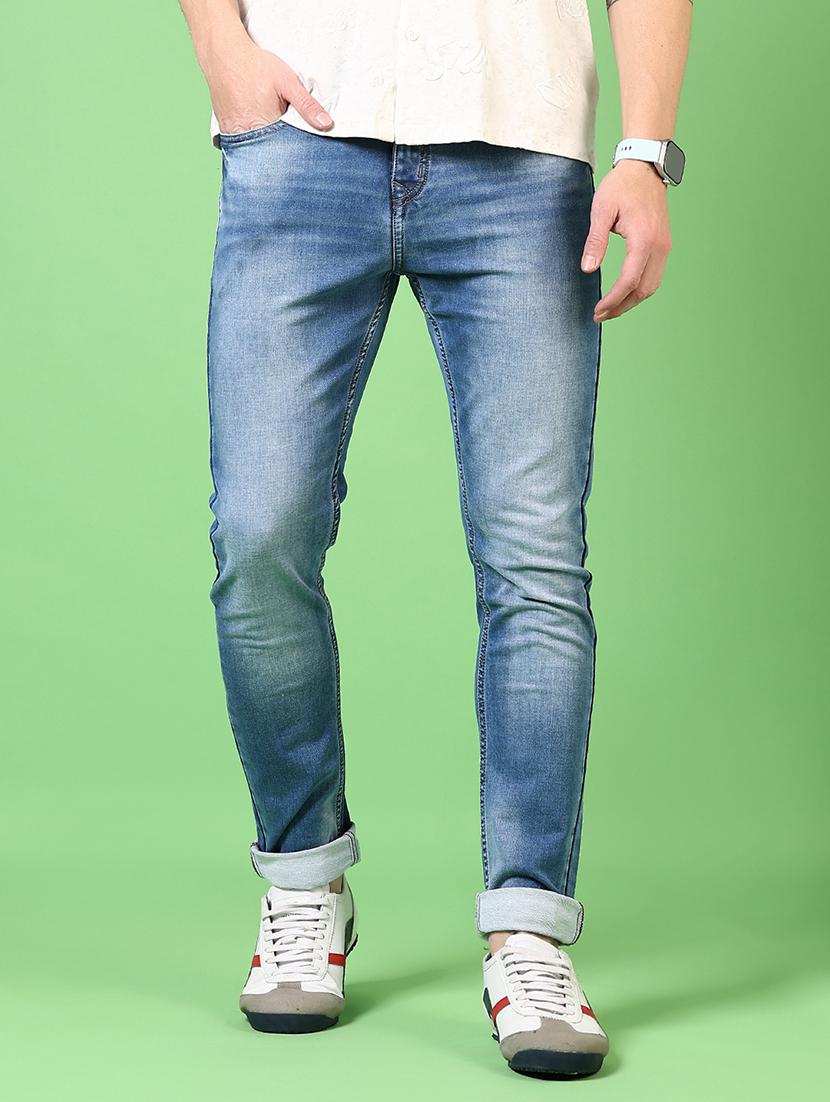 men washed mid rise jeans - 21731496 - Standard Image - 1