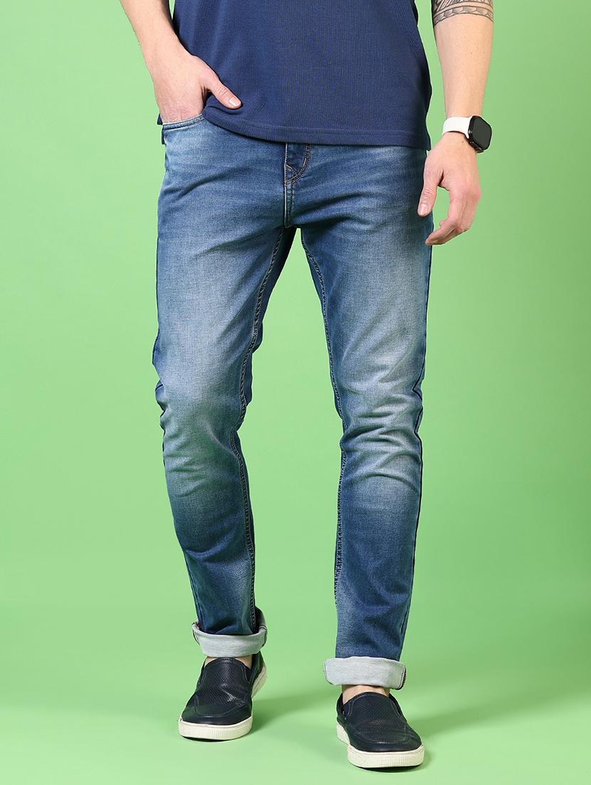 men washed mid rise jeans - 21731497 - Standard Image - 1