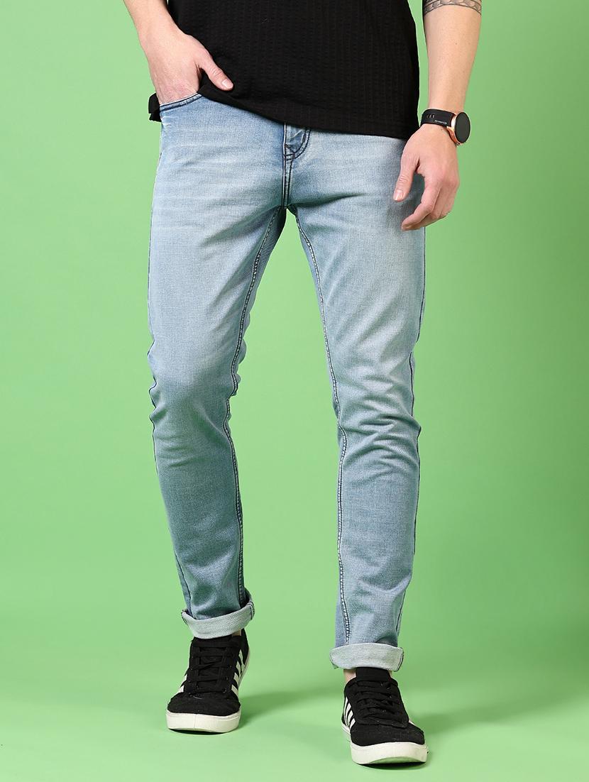 men washed mid rise jeans - 21731498 - Standard Image - 1