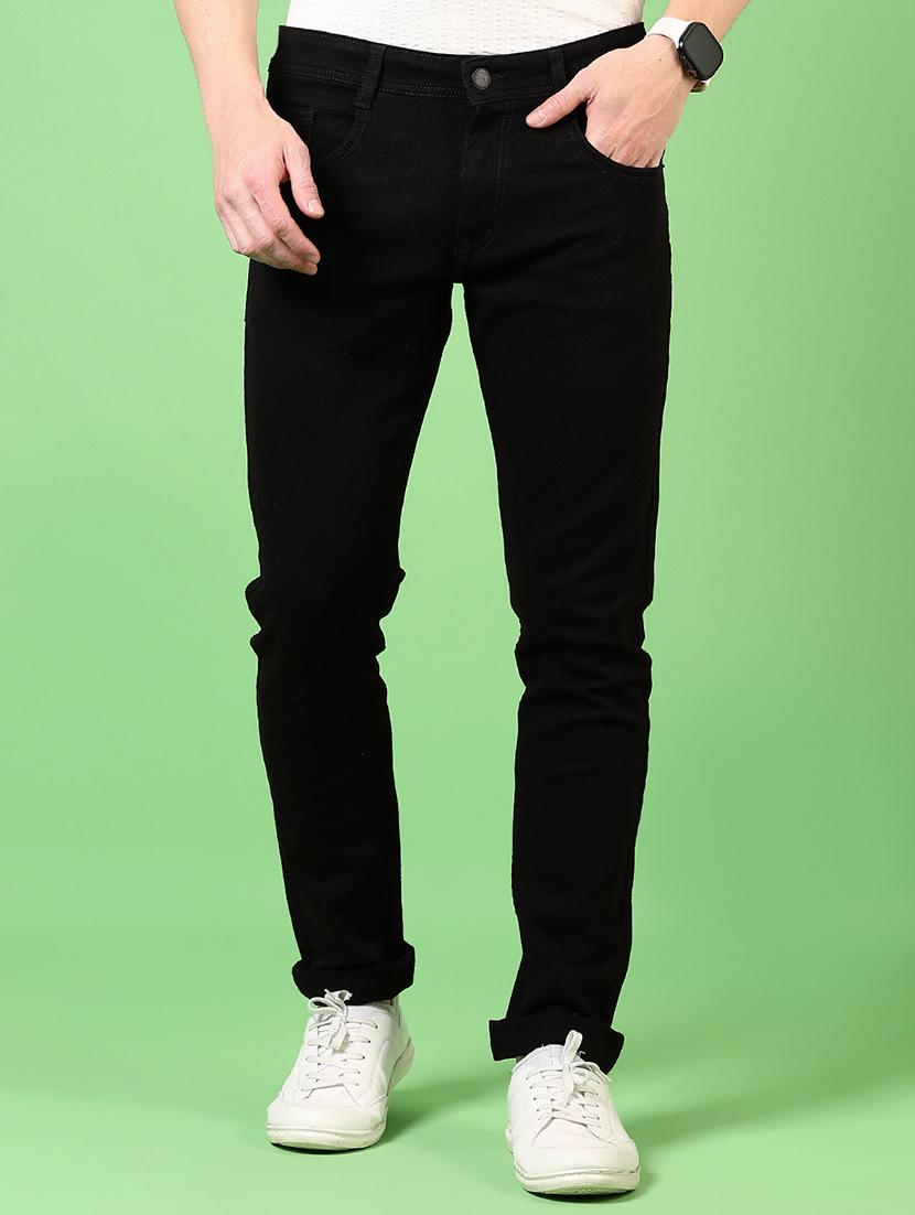 men plain mid rise jeans - 21731500 -  Standard Image - 1