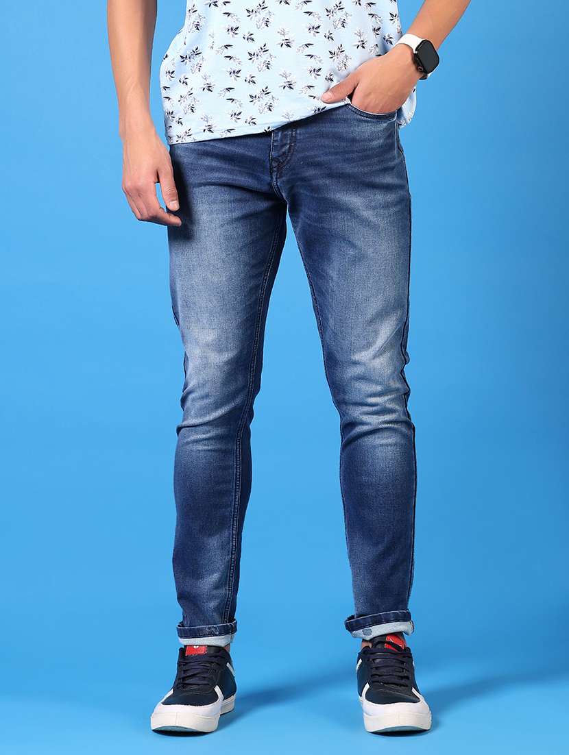 Men Washed Mid Rise Jeans - 21731501 -  Standard Image - 1
