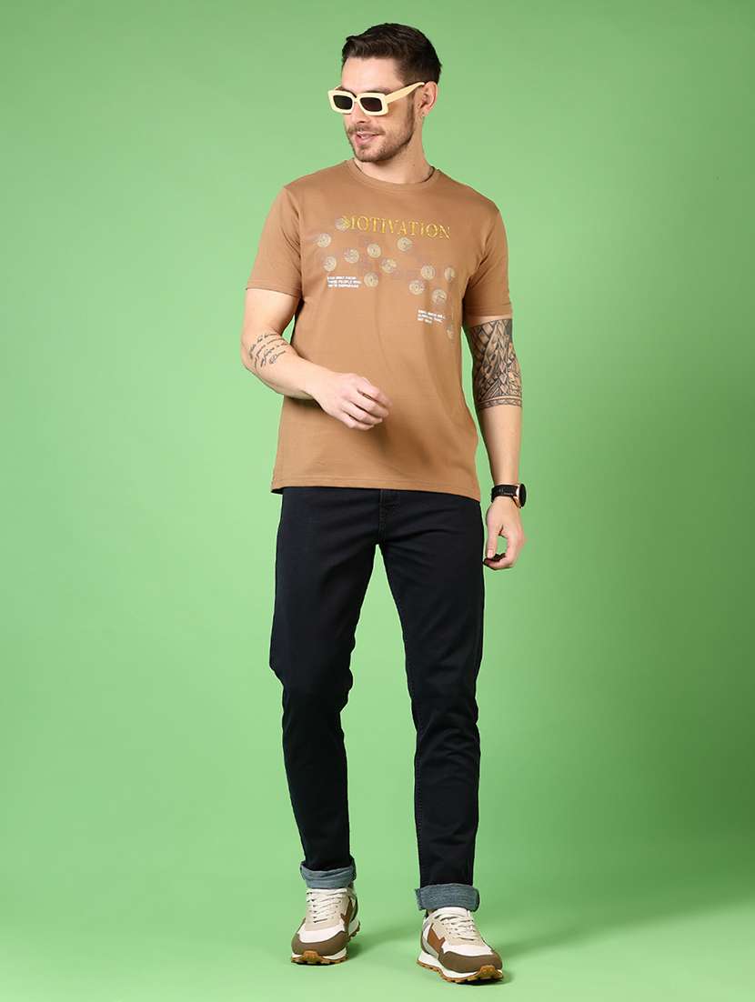 men plain mid rise jeans - 21731503 - Standard Image - 4