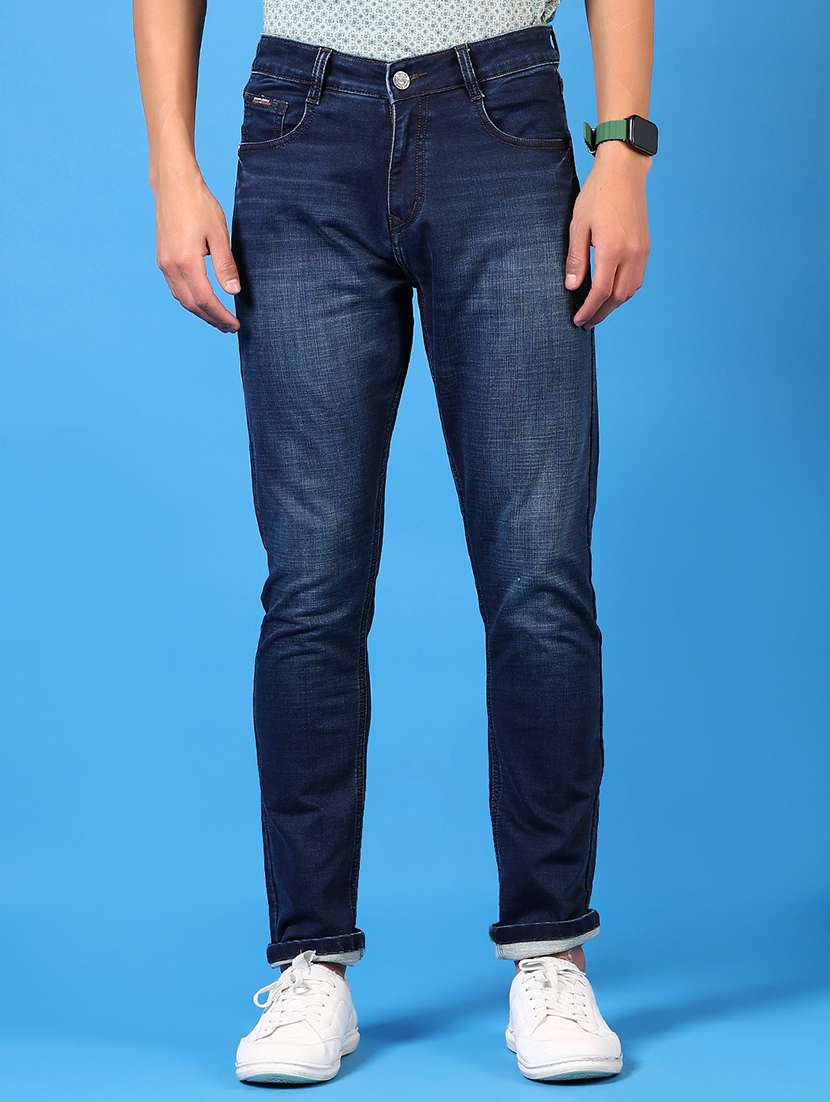 men washed mid rise jeans - 21731504 -  Standard Image - 1