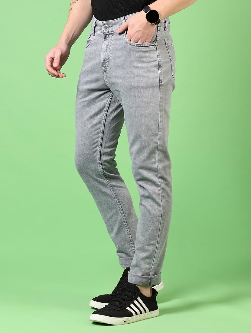 men plain mid rise jeans - 21731508 - Standard Image - 1