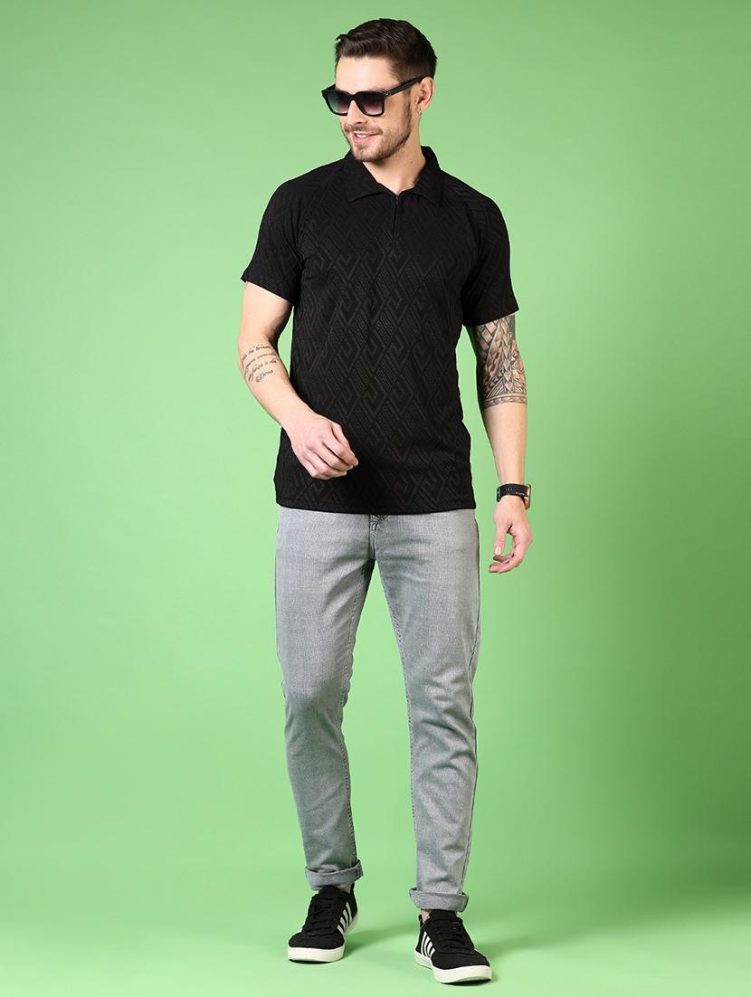 men plain mid rise jeans - 21731508 - Standard Image - 4