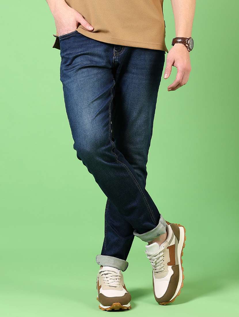 men washed mid rise jeans - 21731510 -  Standard Image - 1