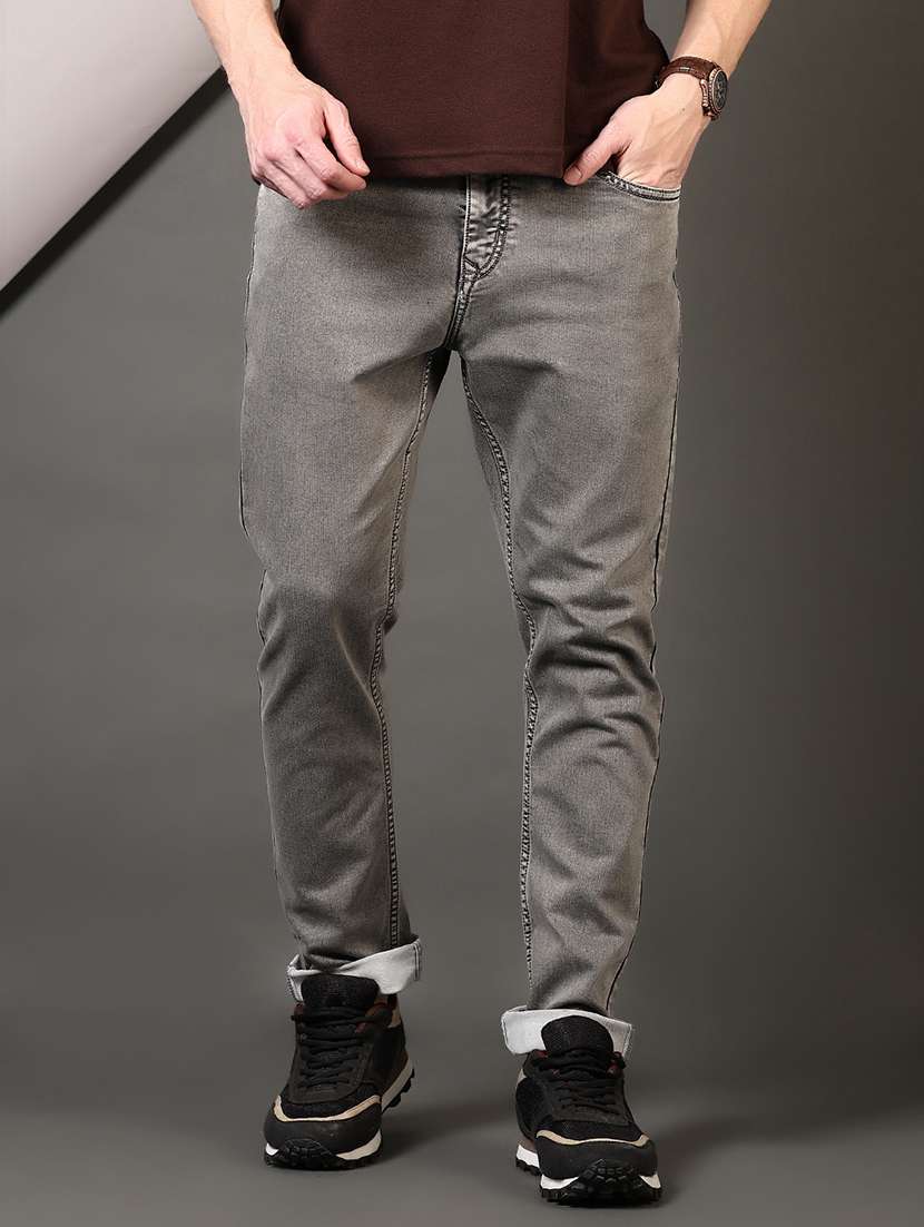 men washed mid rise jeans - 21731520 -  Standard Image - 1