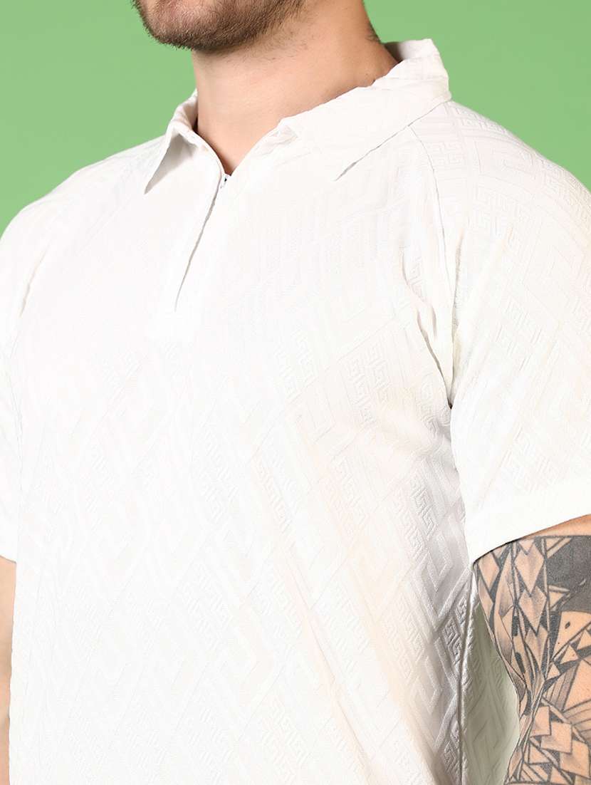 men self design short sleeve polo t-shirt - 21731544 - Standard Image - 4