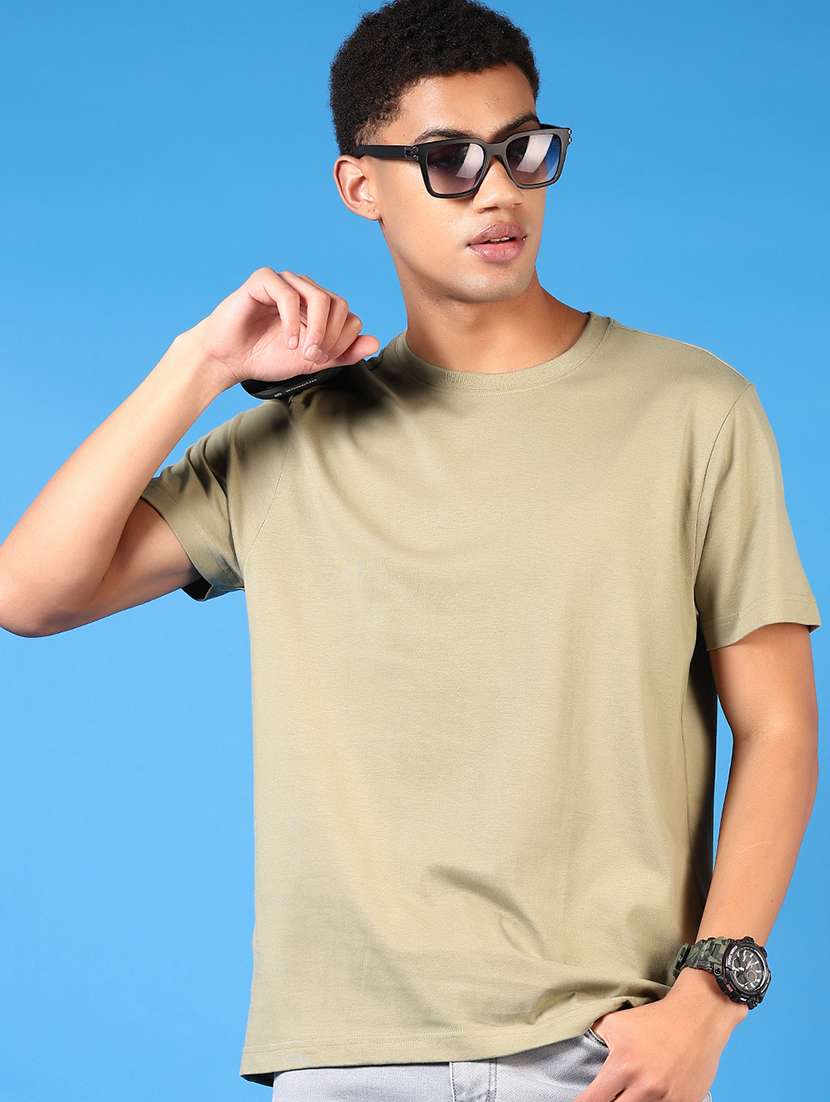 men short sleeves plain t-shirt - 21731554 -  Standard Image - 1