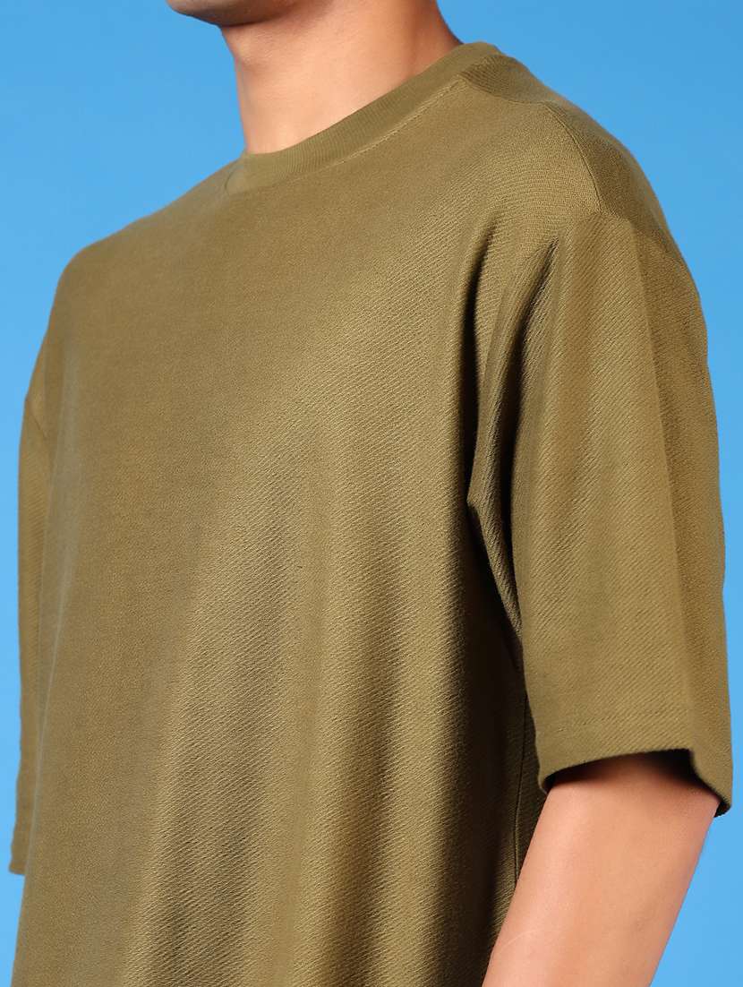 men short sleeves plain t-shirt - 21731567 - Standard Image - 4
