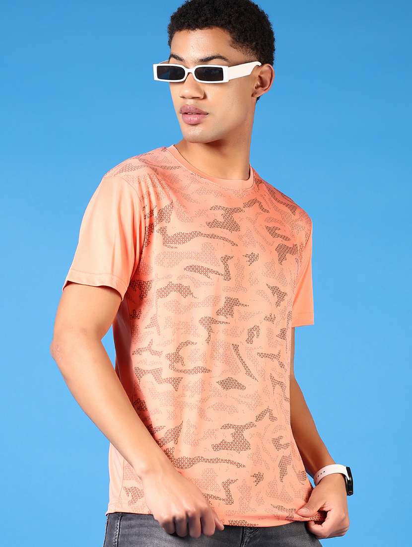 men short sleeves front print t-shirt - 21731569 -  Standard Image - 1