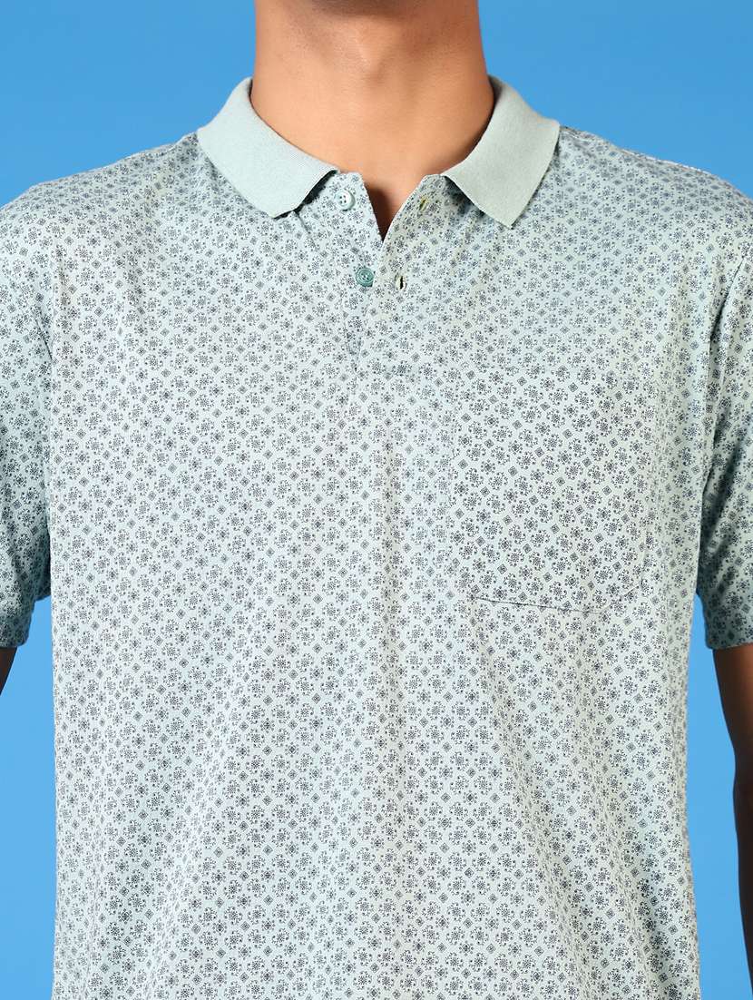 men short sleeves printed polo t-shirt - 21731580 - Standard Image - 4