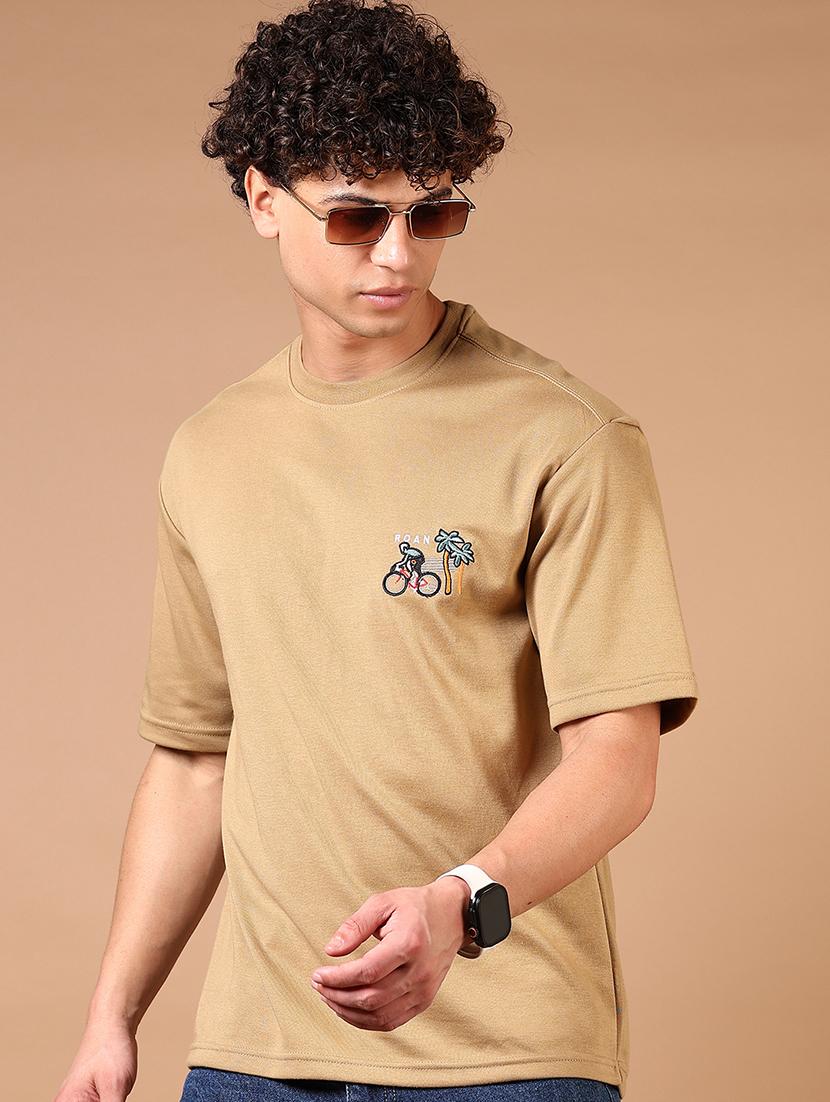 men short sleeves front & back print t-shirt - 21731585 - Standard Image - 1