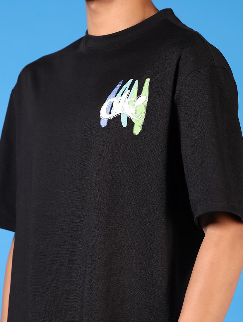 men short sleeves front & back print t-shirt - 21731592 - Standard Image - 4