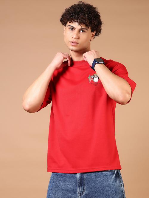 men short sleeves front & back print t-shirt - 21731596 -  Standard Image - 0