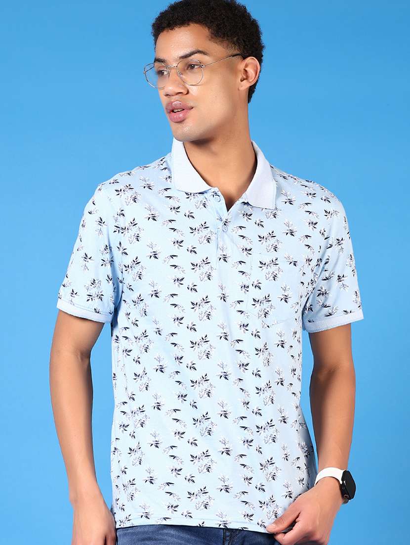 men short sleeves printed polo t-shirt - 21731603 -  Standard Image - 1