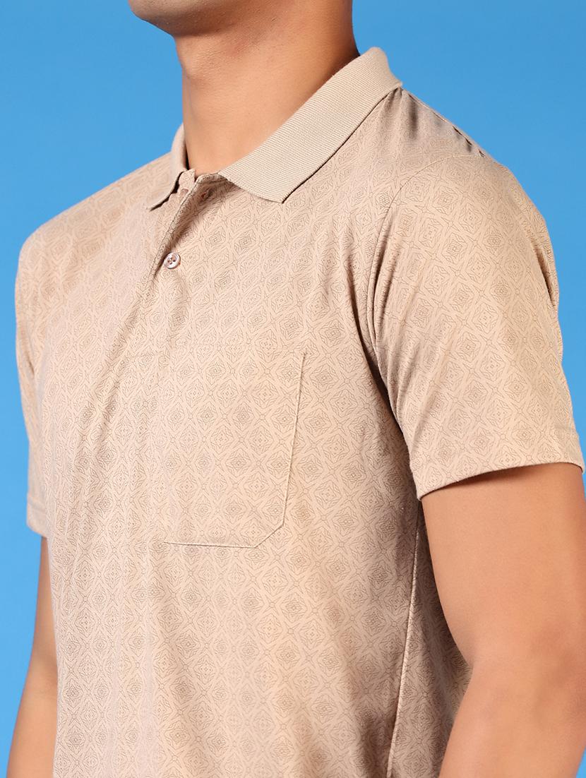 men short sleeves printed polo t-shirt - 21731604 - Standard Image - 4