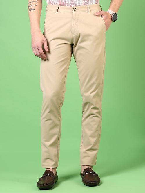 men mid rise solid chinos - 21731616 -  Standard Image - 0