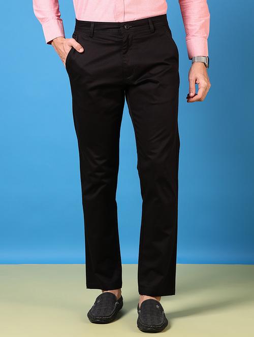 men mid rise solid chinos - 21731617 -  Standard Image - 0