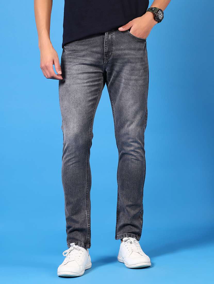 men washed mid rise jeans - 21731626 -  Standard Image - 1
