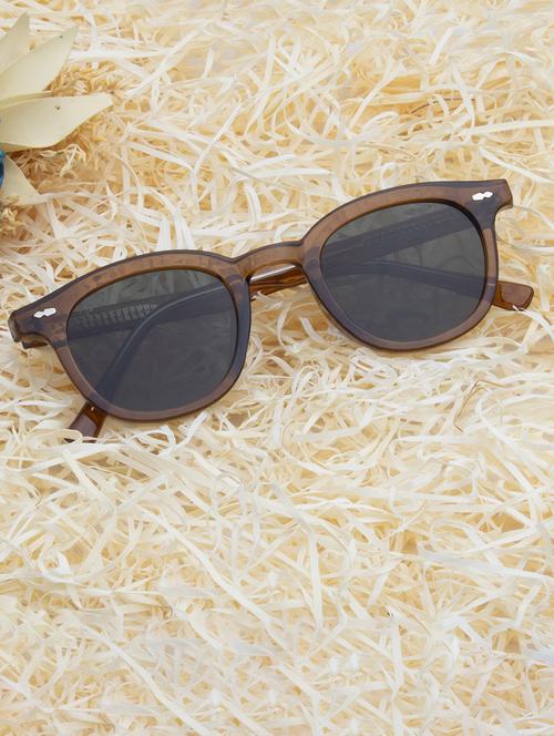 ted smith iconic uv protection demi brown sunglasses for mens womens - 21731637 -  Standard Image - 0