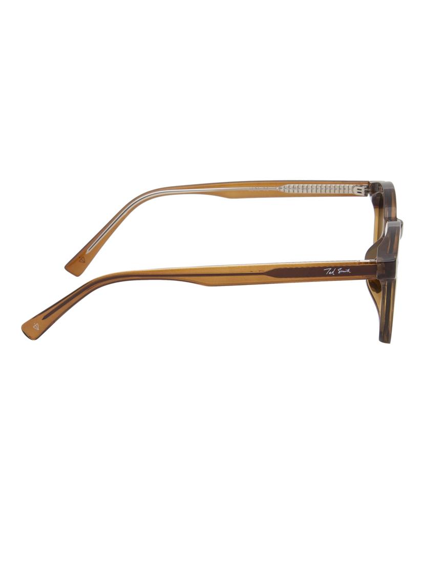 ted smith iconic uv protection demi brown sunglasses for mens womens - 21731637 - Standard Image - 4