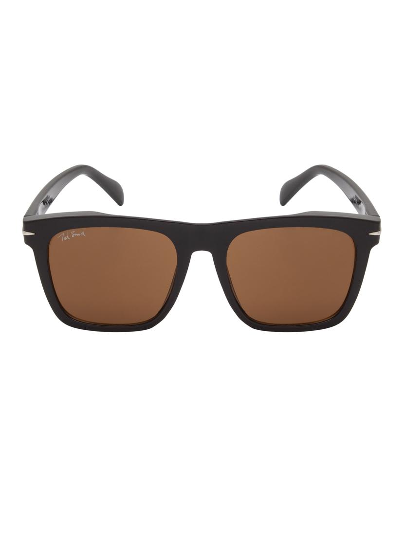 ted smith iconic uv protection black & brown sunglasses for mens womens - 21731653 - Standard Image - 1
